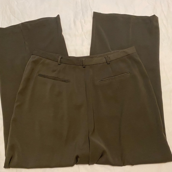 Ladies brown Banana Republic Stretch wide leg dress pants size 14 - Picture 3 of 12